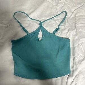 Tilly’s Blue Cross Halter top